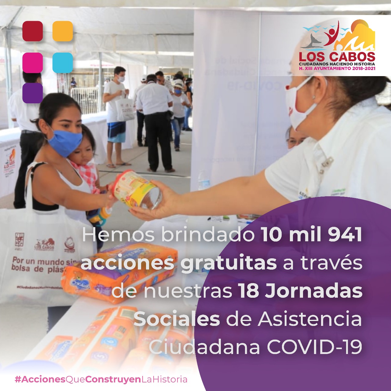Con 10 mil 941 acciones gratuitas cierran este año las Jornadas Sociales de Asistencia Ciudadana COVID-19