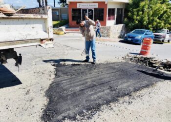 Con 716 baches rehabilitados continúa Oomsapas Los Cabos la tercera etapa del Programa “Bacheo tras fuga”