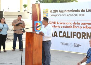 Para fortalecer la identidad sudcaliforniana, autoridades delegacionales conmemoran los 48 años de Conversión de Territorio a Estado de BCS
