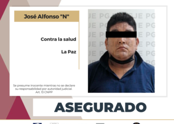 DETIENE AEIC A SUJETO CON DROGA EN LA PAZ