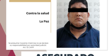 DETIENE AEIC A SUJETO CON DROGA EN LA PAZ