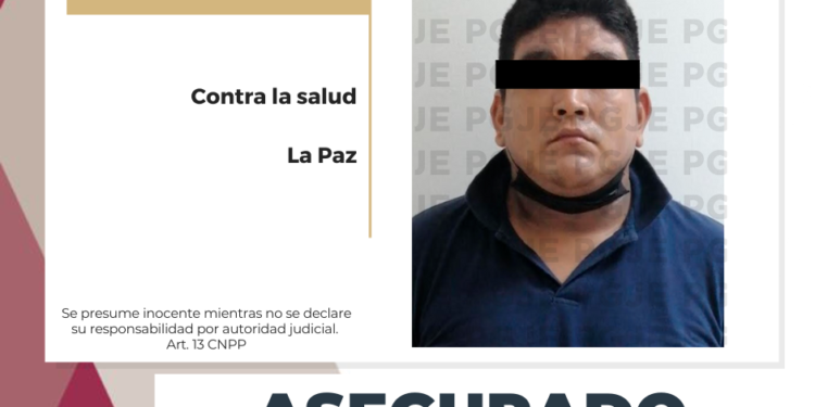 DETIENE AEIC A SUJETO CON DROGA EN LA PAZ