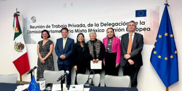 SE REÚNE LA DIPUTADA SONIA MURILLO CON LA COMISION PARLAMENTARIA MIXTA MÉXICO-UNIÓN EUROPEA EN EL SENADO DE LA REPÚBLICA