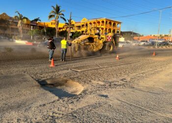 Inician las obras de reencarpetado del bulevar Miguel Hidalgo en CSL; la circulación se modificó a un solo carril
