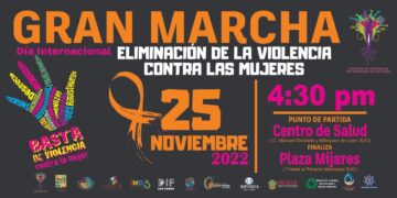 El Gobierno de Los Cabos te invita a participar en la “Gran Marcha por el Día Internacional de la Eliminación de la Violencia Contra las Mujeres”