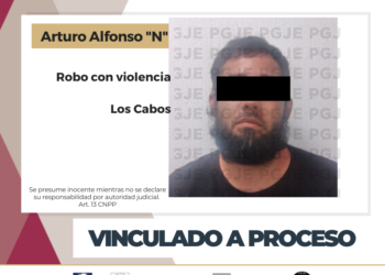 QUEDA EN PRISIÓN PREVENTIVA POR ROBO CON VIOLENCIA EN CABO SAN LUCAS