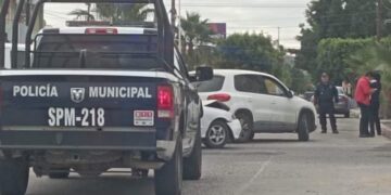 5 de febrero y madero accidente tipo choque entre vehículos sin lesionados