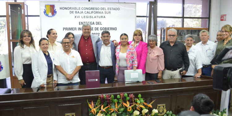 Recibe Congreso primer informe de Gobierno del Estado de BCS