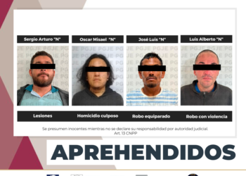 APREHENDE PGJE A CUATRO PERSONAS EN LOS CABOS, LA PAZ Y MULEGÉ