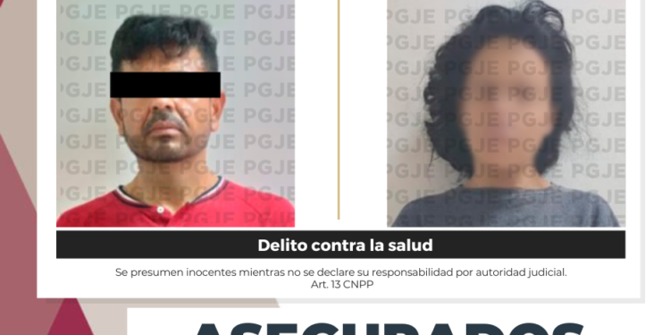 REALIZA PGJE CATEO Y ASEGURA A PAREJA CON CASI MIL DOSIS DE DROGA EN OPERATIVO CONTRA NARCOMENUDEO EN LA PAZ