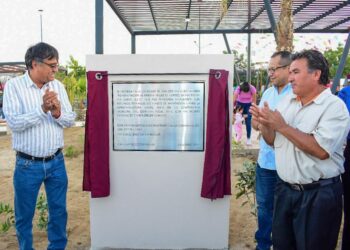 Antes de concluir 2022, Oscar Leggs Castro entregó obras de Infraestructura social incluida la rehabilitación del parque integral Villas de Cortez