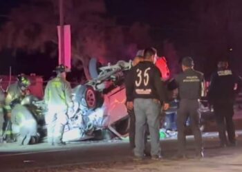 Una persona sin vida y 7 lesionados; 5 de ellos menores de edad, el saldo de este fatal accidente en la colonia La Fuente
