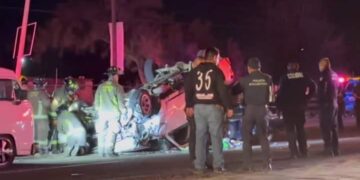 Una persona sin vida y 7 lesionados; 5 de ellos menores de edad, el saldo de este fatal accidente en la colonia La Fuente