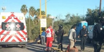 En Toronja y Colosio en La Paz chocan una bicicleta y una motocicleta… Dos personas resultan lesionadas…
