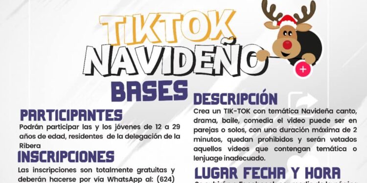 Si tienes entre 12 y 29 años, INJUVE Los Cabos te invita a participar en el concurso “TikTokNavideño”