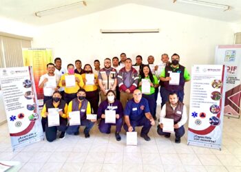 IMPARTE PROTECCIÓN CIVIL ESTATAL CURSO DE GESTIÓN INTEGRAL DE RIESGOS EN COMONDÚ Y MULEGÉ•