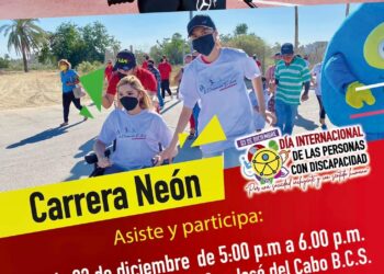 Participa este 03 de diciembre, en la 1ra edición de la “Carrera Neón” impulsada por IMDIS Los Cabos
