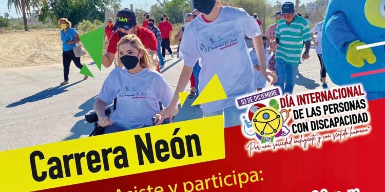 Participa este 03 de diciembre, en la 1ra edición de la “Carrera Neón” impulsada por IMDIS Los Cabos