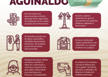 Recomienda la Policía Municipal tips de seguridad para el cuidado del aguinaldo