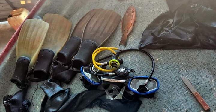 Pescaban sin permisos en una area natural protegida FONMAR CONAPESCA los detuvieron.