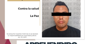 APREHENDE PGJE A IMPUTADO POR DELITO CONTRA LA SALUD EN LA PAZ