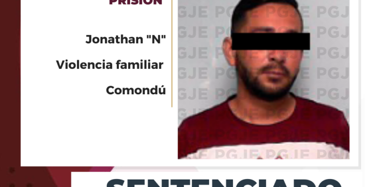 OBTIENE PGJE SENTENCIA DE MÁS DE 2 AÑOS CULPABLE DE VIOLENCIA FAMILIAR