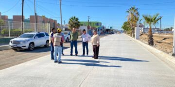 Supervisa gobernador VCC obras de pavimentación en La Paz