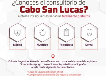 El consultorio médico ubicado en la delegación de Cabo San Lucas atiende de manera gratuita a quien lo requiere: Dirección de Salud