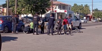 Menor de 5 años Fue impactado cuando transitaba en su bicicleta esto en La Paz Baja California Sur,