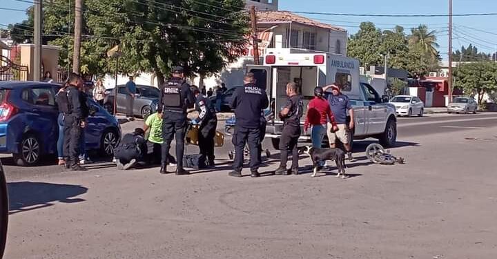 Menor de 5 años Fue impactado cuando transitaba en su bicicleta esto en La Paz Baja California Sur,