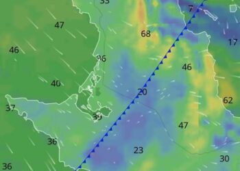 Atención Municipio de #Mulegé por efectos de vientos y lluvias desde la noche de mañana lunes por efectos del ingreso del frente frío No. 24 al Estado.