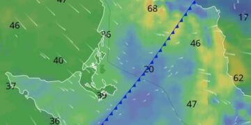 Atención Municipio de #Mulegé por efectos de vientos y lluvias desde la noche de mañana lunes por efectos del ingreso del frente frío No. 24 al Estado.