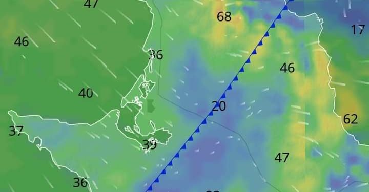 Atención Municipio de #Mulegé por efectos de vientos y lluvias desde la noche de mañana lunes por efectos del ingreso del frente frío No. 24 al Estado.