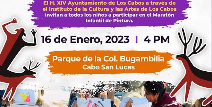 Gobierno de Los Cabos invita a la niñez a participar en el taller “Maratón Infantil de Pintura”•