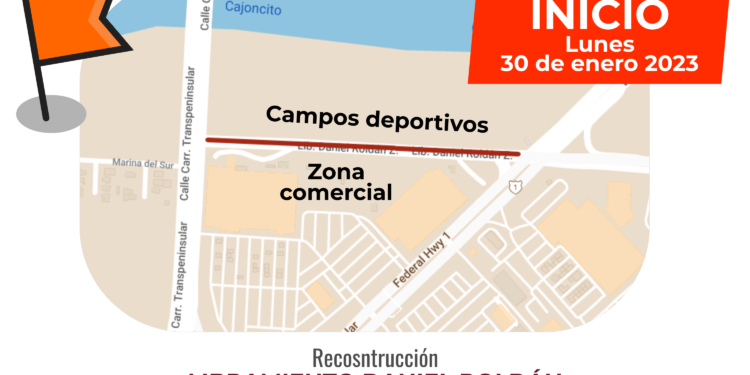Lunes inicia reconstrucción de Libramiento Daniel Roldán, lateral a los campos de béisbol