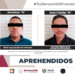 SON DETENIDOS POR LA PGJE DOS SUJETOS POR SU PROBABLE RESPONSABILIDAD EN DELITOS