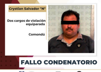 POR DOS CARGOS DE VIOLACIÓN EQUIPARADA OBTIENE PGJE FALLO CONDENATORIO CONTRA CULPABLE
