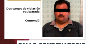 POR DOS CARGOS DE VIOLACIÓN EQUIPARADA OBTIENE PGJE FALLO CONDENATORIO CONTRA CULPABLE