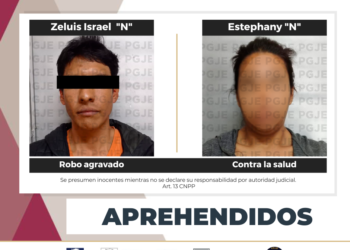 APREHENDE PGJE A UN HOMBRE Y UNA MUJER EN LA PAZ