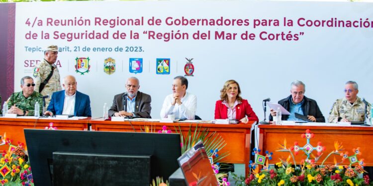 Asiste VCC a reunión de seguridad con gobernadores de la zona Mar de Cortés