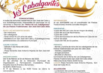 Este viernes 24 de febrero se cierran las inscripciones para la elección de la Reina de los Cabalgantes de las Fiestas Tradicionales de SJC 2023