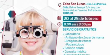 Aprovecha servicios médicos gratuitos del lunes 20 al 25 de febrero en la colonia Las Palmas en CSL