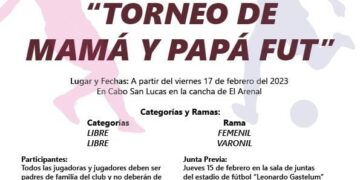 INDEM Los Cabos invita a participar en el “Torneo de Mamá y Papá Fut”