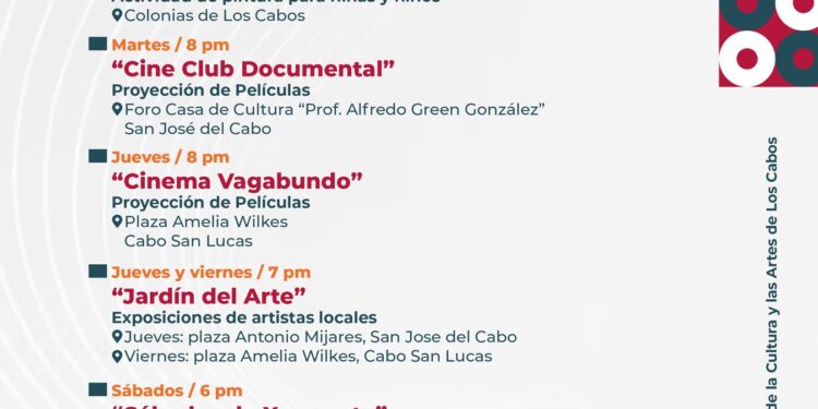 Conoce los programas permanentes que tiene para ti el Instituto de la Cultura y las Artes de Los Cabos