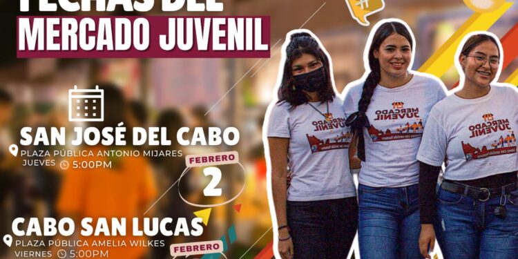 INJUVE Los Cabos invita a la ciudadanía a visitar el “Mercado Juvenil” y apoyar a la juventud emprendedora