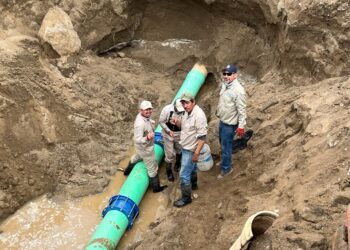 Concluye Oomsapas Los Cabos reparación de la fuga en el acueducto #2; se restablecerá el servicio en las colonias afectadas