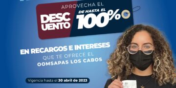 ¿Aún no pagas tu recibo de agua? Aprovecha los descuentos de hasta el 100% en recargos e intereses que te ofrece el OOMSAPAS Los Cabos