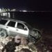 Accidente tipo salida de la carretera a la altura del Hotel club del Moro en La Paz Baja California Sur, el vehículo se encontraba abandonado