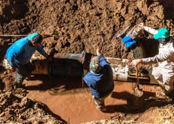 Concluyeron los trabajos en el acueducto El Carrizal-La Paz, se restablecerá el servicio en la zona sur de la ciudad: OOMSAPAS La Paz