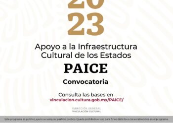 ABIERTA CONVOCATORIA DEL PROGRAMA DE APOYO A LA INFRAESTRUCTURA CULTURAL DE LOS ESTADOS (PAICE)